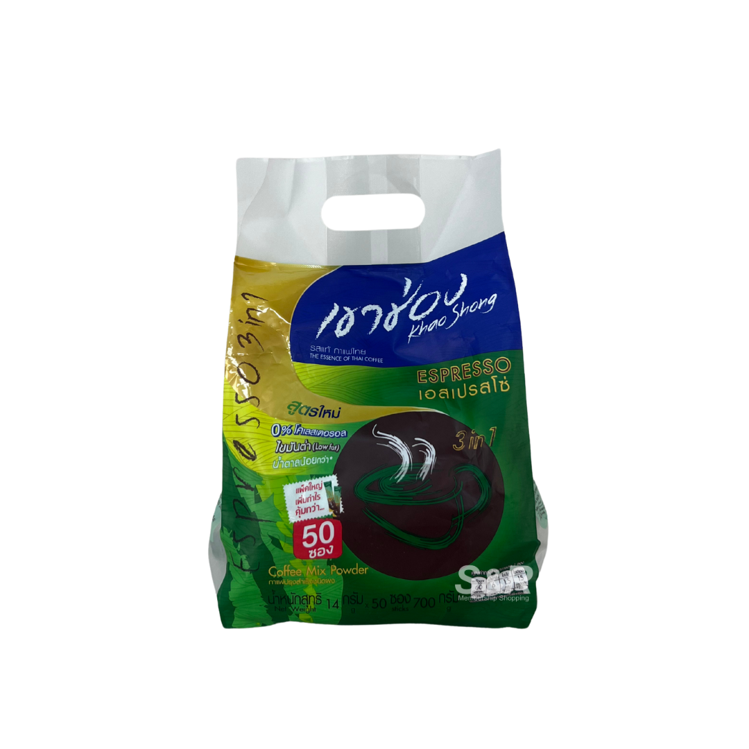Khao Shong Espresso 3-in-1 Thai Instant Coffee Mix 50 sticks Khao Shong Espresso 3-in-1 Thai Instant Coffee Mix 50 sticks